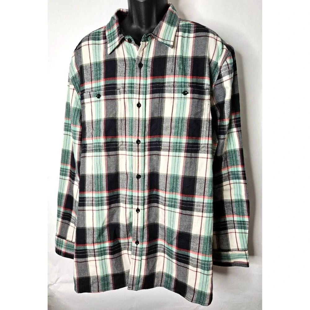New  Mens North Face Arroyo Lightweight Flannel Plaid Button Down Shirt Size XXL